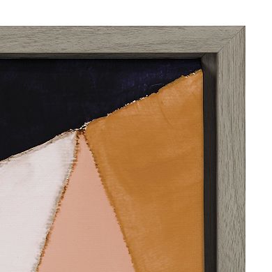 Sylvie Geo Abstract Framed Canvas by Amy Lighthall