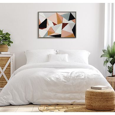 Sylvie Geo Abstract Framed Canvas by Amy Lighthall