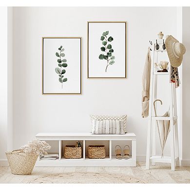 Sylvie Eucalyptus 3b Framed Canvas by Maja Mitrovic of Makes My Day Happy