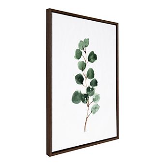 Sylvie Eucalyptus 3b Framed Canvas by Maja Mitrovic of Makes My Day Happy
