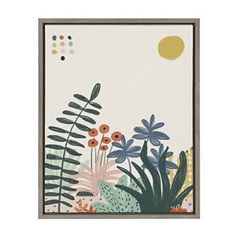 Sylvie Zen Garden 2 Framed Canvas by Kelly Knaga