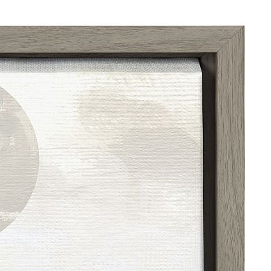 Sylvie Sahara Gray Framed Canvas by Alexander Ginzburg