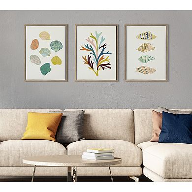 Sylvie Sea Plant Framed Canvas by Alicia Schultz