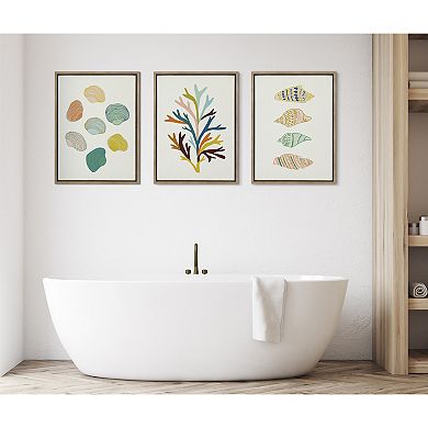 Sylvie Sea Plant Framed Canvas by Alicia Schultz