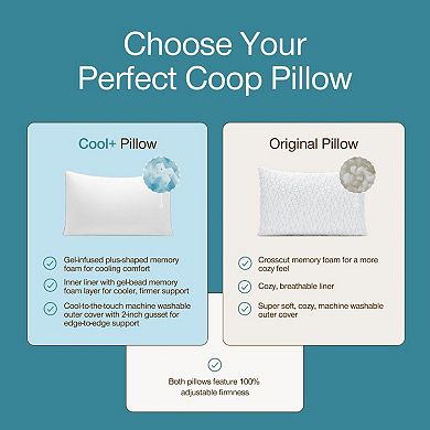 COOP Sleep Cool+ Adjustable Pillow