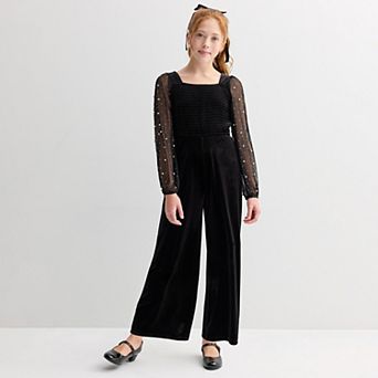 Girls 7-14 Trixxi Jumpsuit With Embellished Sleeves