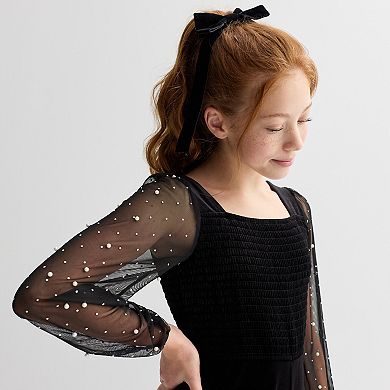 Girls 7-14 Trixxi Jumpsuit With Embellished Sleeves