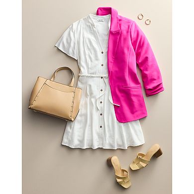 Women's Nine West Knit Closureless Blazer