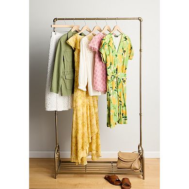 Women's LC Lauren Conrad Tie Front Ruffled V-Neck Shell