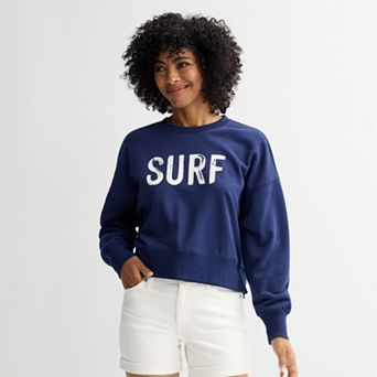 Women's Sonoma Goods For Life® Boxy Crewneck Graphic Sweatshirt