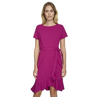 Women's Andrew Marc Flounce Hem Mini Dress
