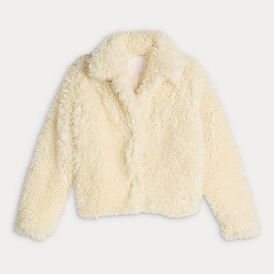 Petite LC Lauren Conrad Faux Fur Short Jacket