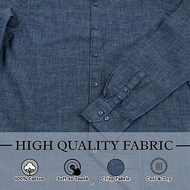 Wear Sierra Top Shelf Cotton Button Down Long Sleeve Shirts for Men