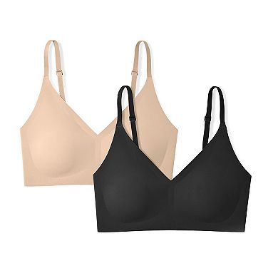 TRUE Wirefree Triangle Adjustable Strap Bra 2-Pack