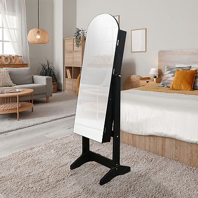 New View Gifts & Accessories Arched Make Up & Jewelry Holder Mirror