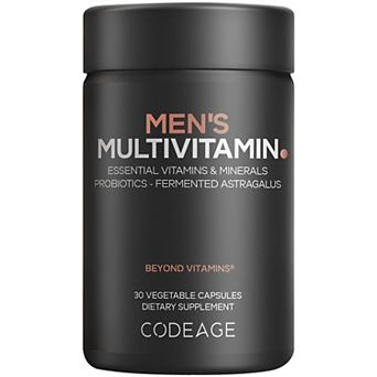 Codeage Men's Multivitamin, Vitamin A, C, D3, E, B12, Zinc, Selenium, Chromium, Probiotics