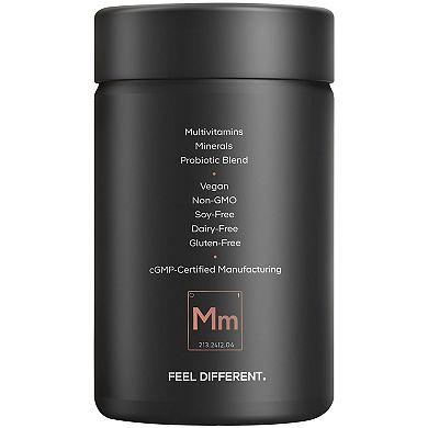 Codeage Men's Multivitamin, Vitamin A, C, D3, E, B12, Zinc, Selenium, Chromium, Probiotics