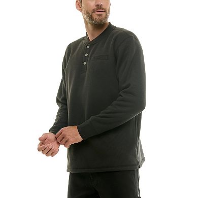 Men's Smith's Workwear Sherpa-Lined Bonded Thermal Henley Pullover