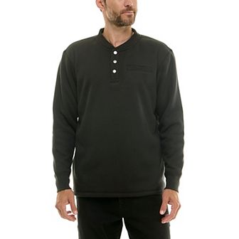 Men's Smith's Workwear Sherpa-Lined Bonded Thermal Henley Pullover