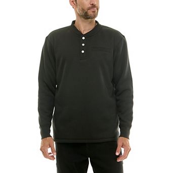 Men's Smith's Workwear Sherpa-Lined Bonded Thermal Henley Pullover