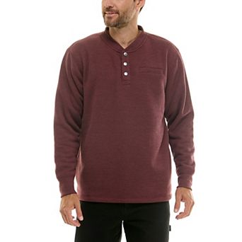 Men's Smith's Workwear Sherpa-Lined Bonded Thermal Henley Pullover