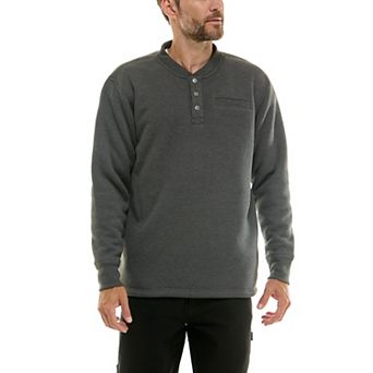 Men's Smith's Workwear Sherpa-Lined Bonded Thermal Henley Pullover