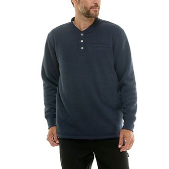 Men's Smith's Workwear Sherpa-Lined Bonded Thermal Henley Pullover