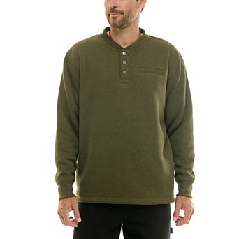 Men's Smith's Workwear Sherpa-Lined Bonded Thermal Henley Pullover
