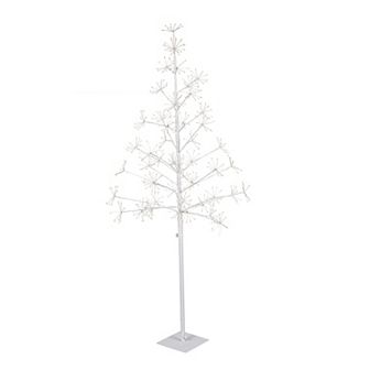 5-ft. Micro LED White Artificial Tree Floor Decor