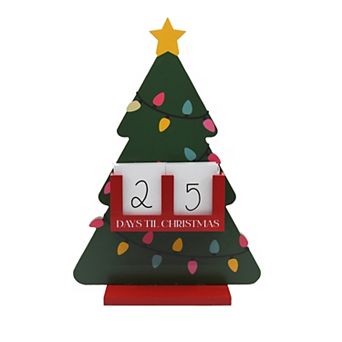 Tree Countdown to Christmas Advent Table Decor