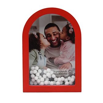 Red Arch Pom Pom 5" x 7" Frame Table Decor