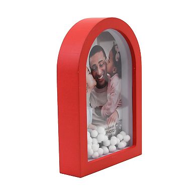 Red Arch Pom Pom 5" x 7" Frame Table Decor