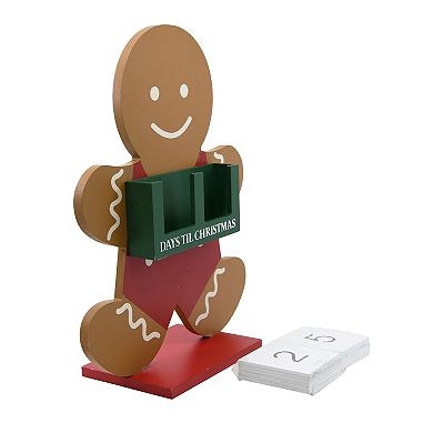 Gingerbread Countdown To Christmas Advent Table Decor