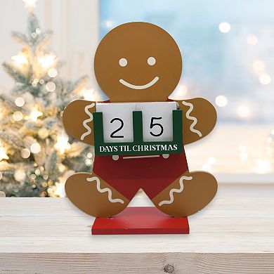Gingerbread Countdown To Christmas Advent Table Decor