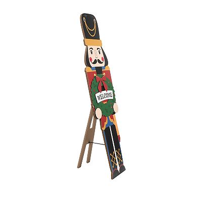 Toy Soldier Leaner with Easel Floor Decor