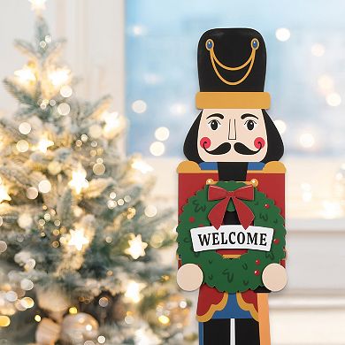 Toy Soldier Leaner with Easel Floor Decor