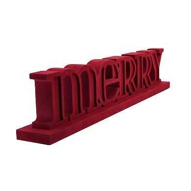 Merry Typography Table Decor