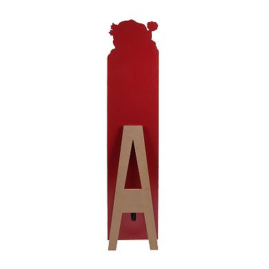 Santa Feliz Navidad Leaner with Easel Floor Decor