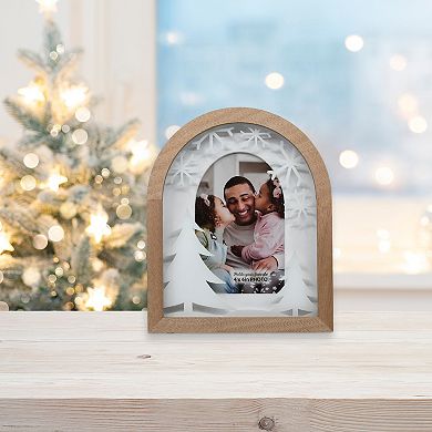 Snowflake Arch 5" x 7" Frame Table Decor