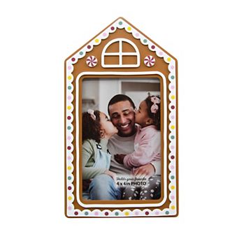 Gingerbread House 5" x 7" Frame Table Decor