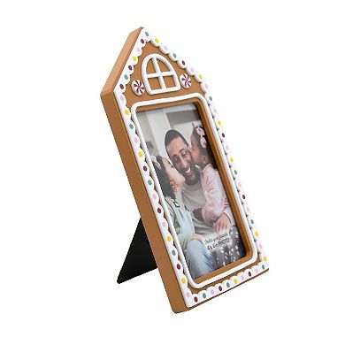 Gingerbread House 5" x 7" Frame Table Decor
