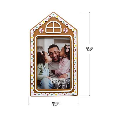 Gingerbread House 5" x 7" Frame Table Decor