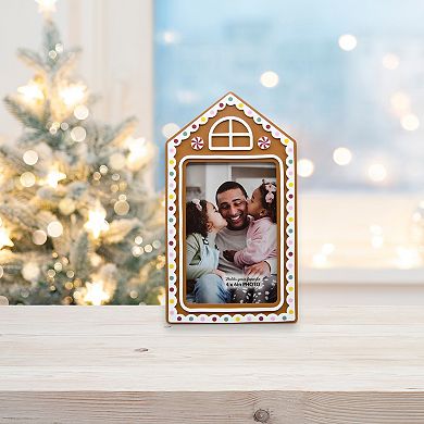 Gingerbread House 5" x 7" Frame Table Decor