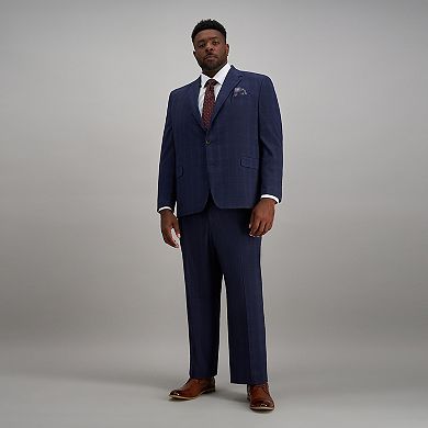 Big & Tall Haggar® Slim Fit Plaid Suit Pants