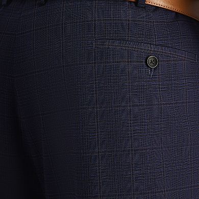 Big & Tall Haggar® Slim Fit Plaid Suit Pants