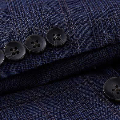 Big & Tall J.M. Haggar™ Slim Fit Blue Plaid Suit Separates Jacket