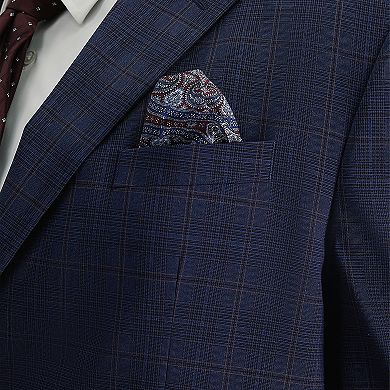 Big & Tall J.M. Haggar™ Slim Fit Blue Plaid Suit Separates Jacket