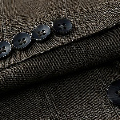 Big & Tall Haggar® Tailored Fit Plaid Windowpane Sport Coat