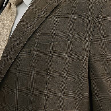 Big & Tall Haggar® Tailored Fit Plaid Windowpane Sport Coat
