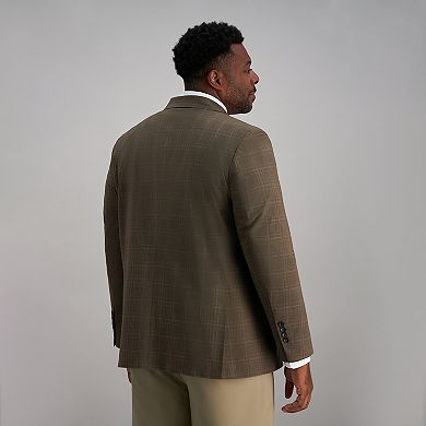 Big & Tall Haggar® Tailored Fit Plaid Windowpane Sport Coat
